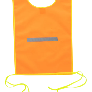 Orange Reflective Solid Material Bib