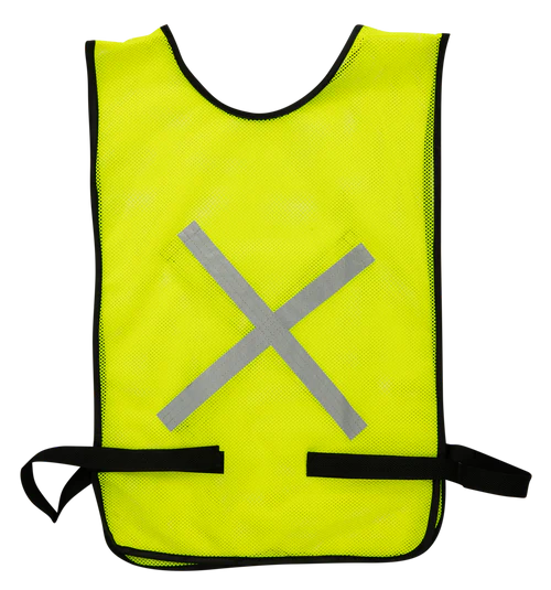 Lime Refective Bib - Adjustable Velcro Attatch Government(Epwp) Style - Image 2